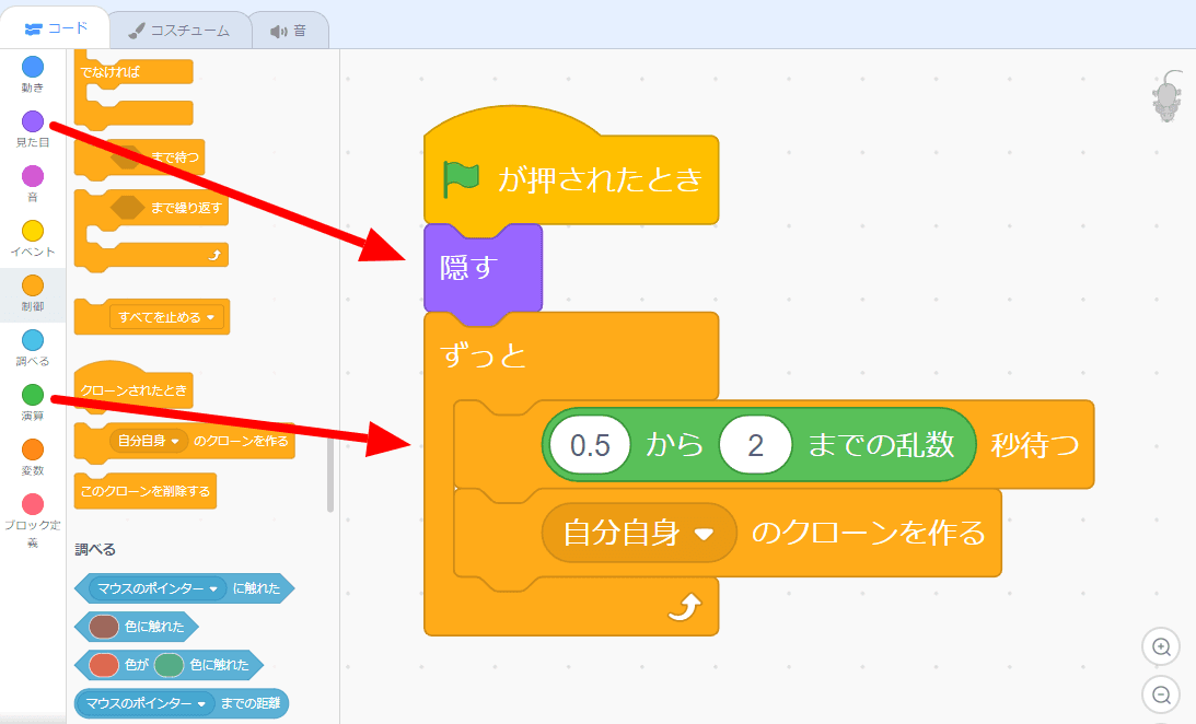 クローンをつくる