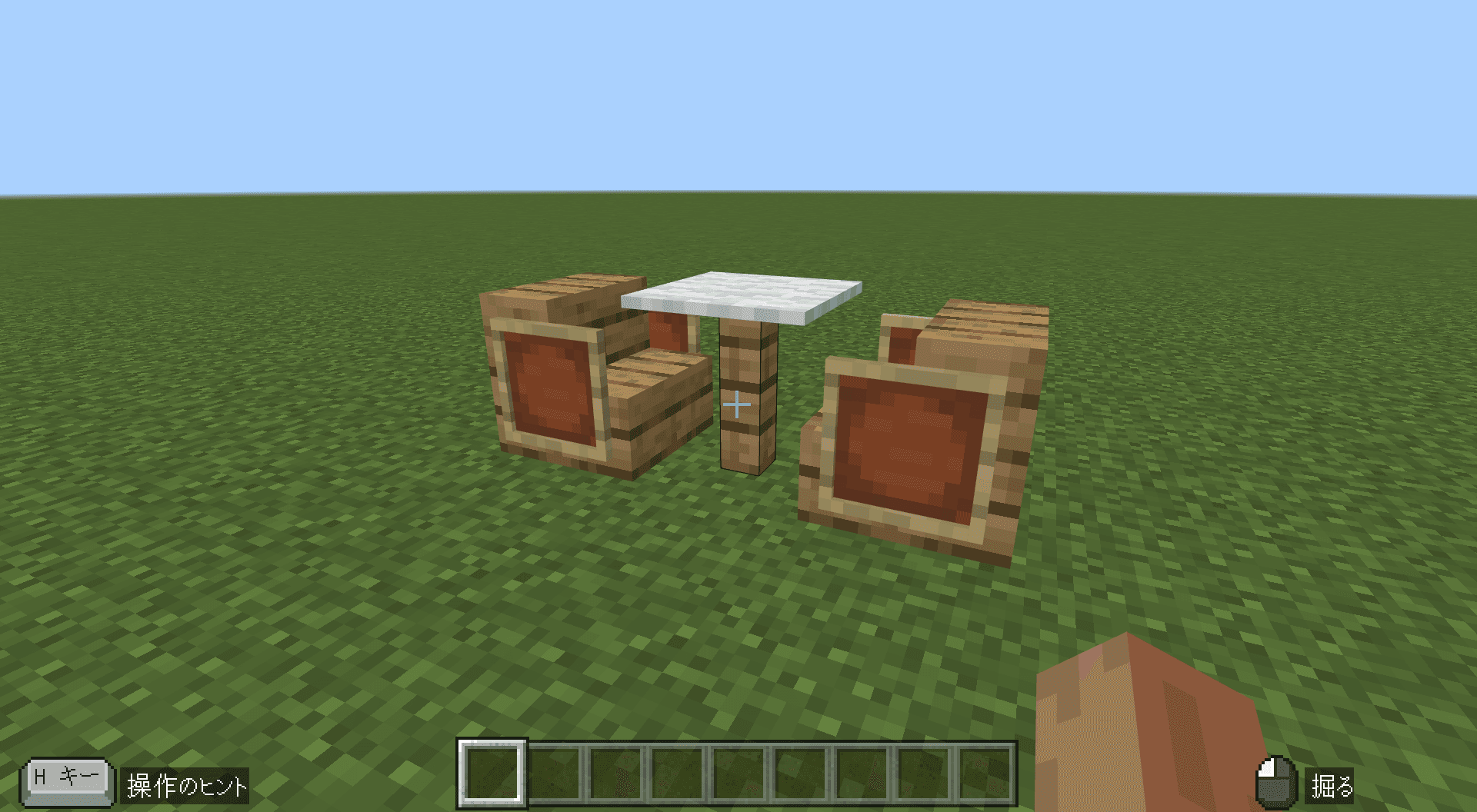 テーブルとイスの完成!