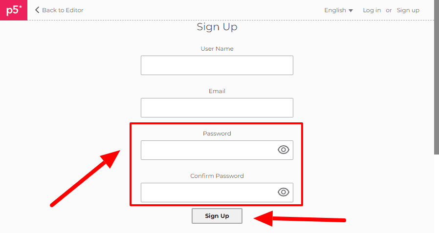 パスワードを入れる