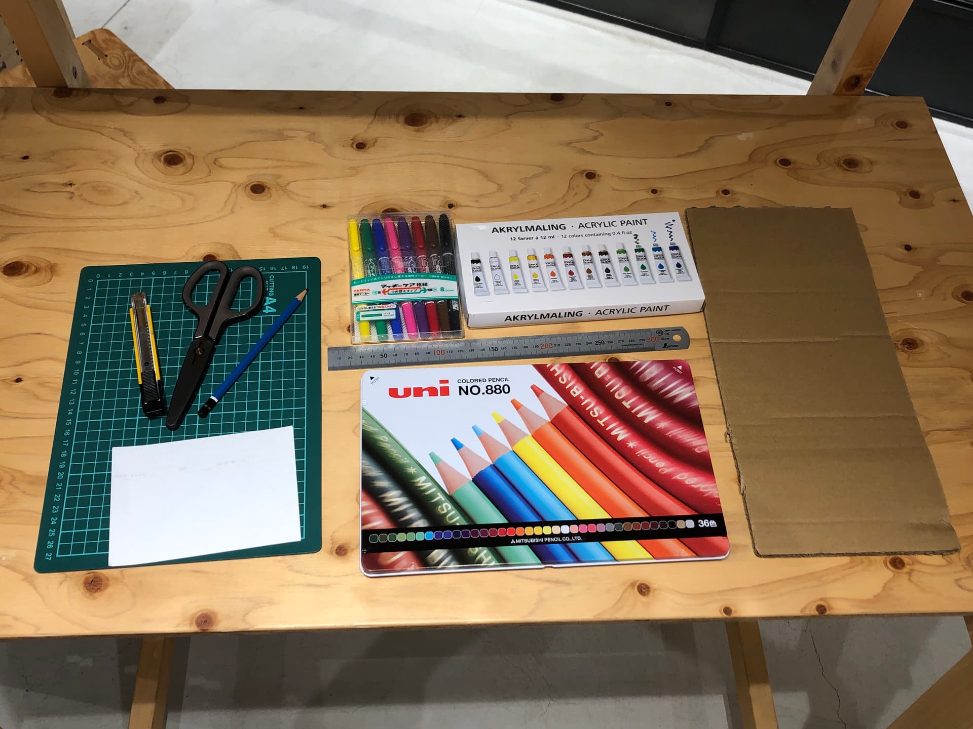 使う道具のじゅんびをする