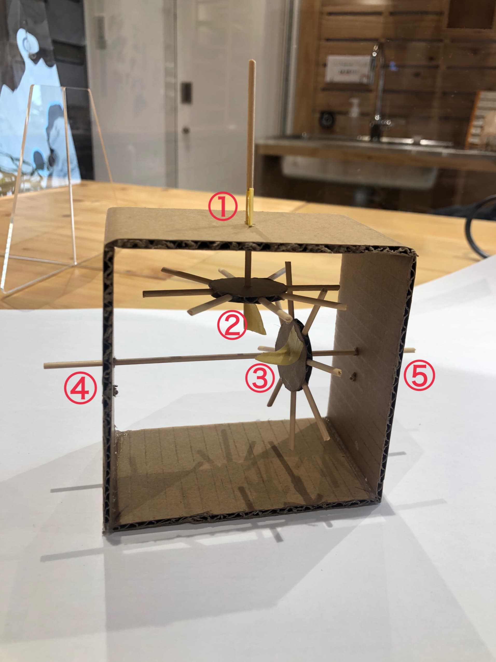 歯車の位置を決める